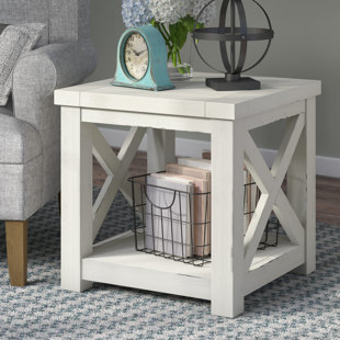 Off White End Table | Wayfair